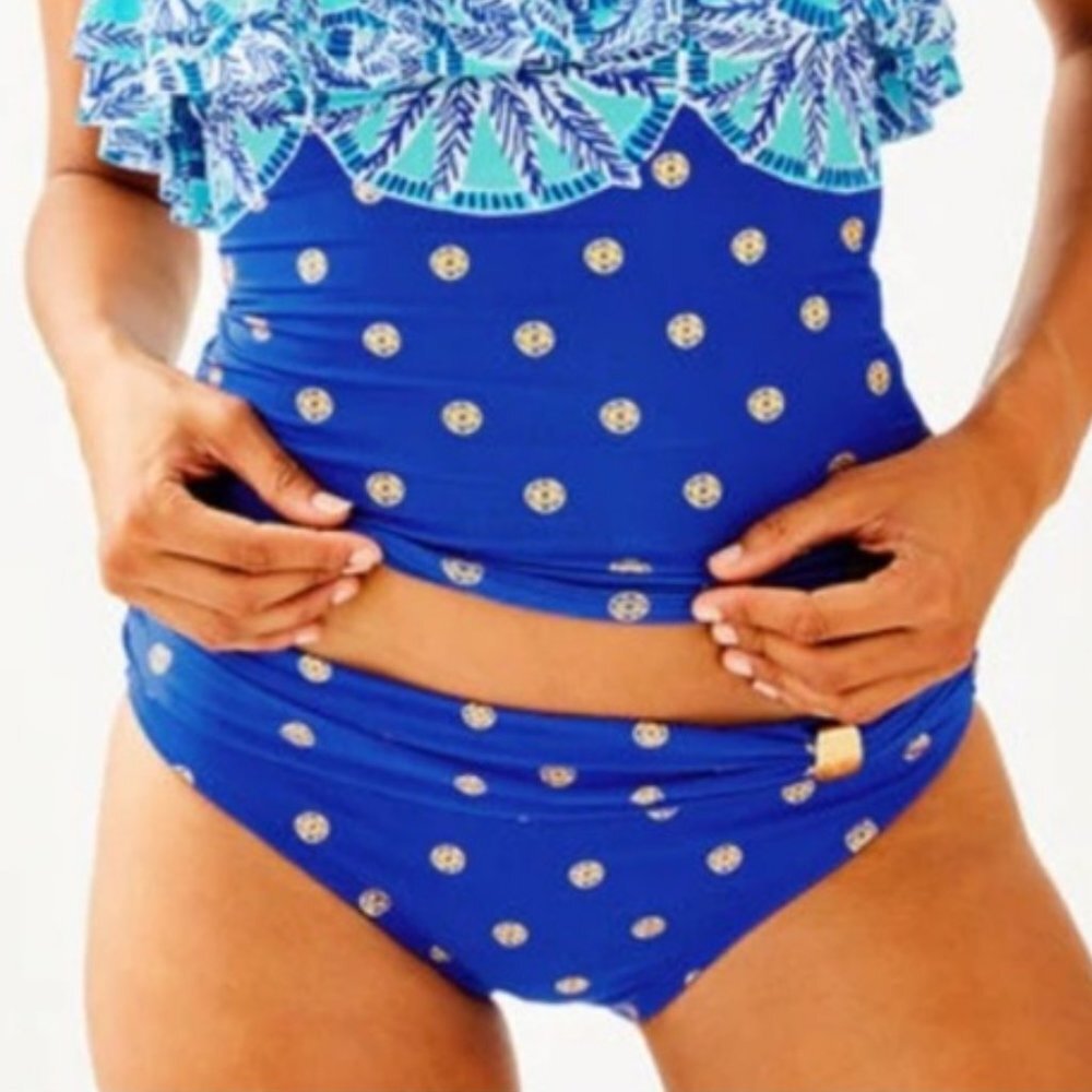 Lilly Pulitzer Botton Blue Grotto Squeeze Bikini